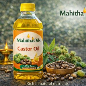 Mahitha Castor Oil (Cold-Pressed)